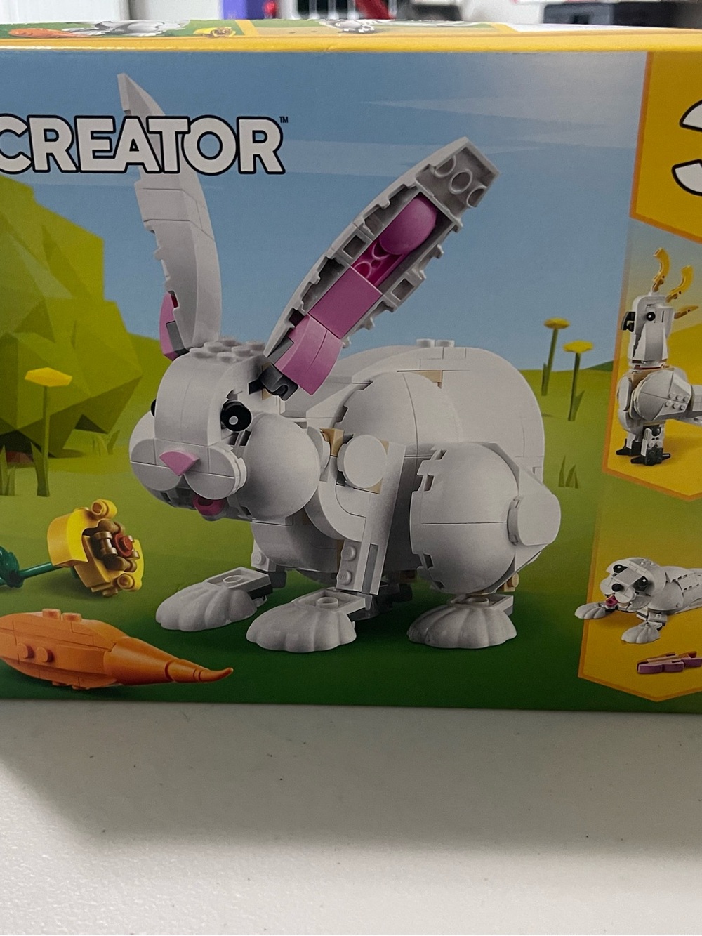 Lego Creator White and Pink Bunny Buildable Figure - Sealed - 8+